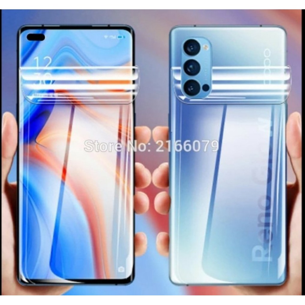 Hydrogel screen guard DEPAN BELAKANG OPPO RENO 4 4F 4 Pro anti gores