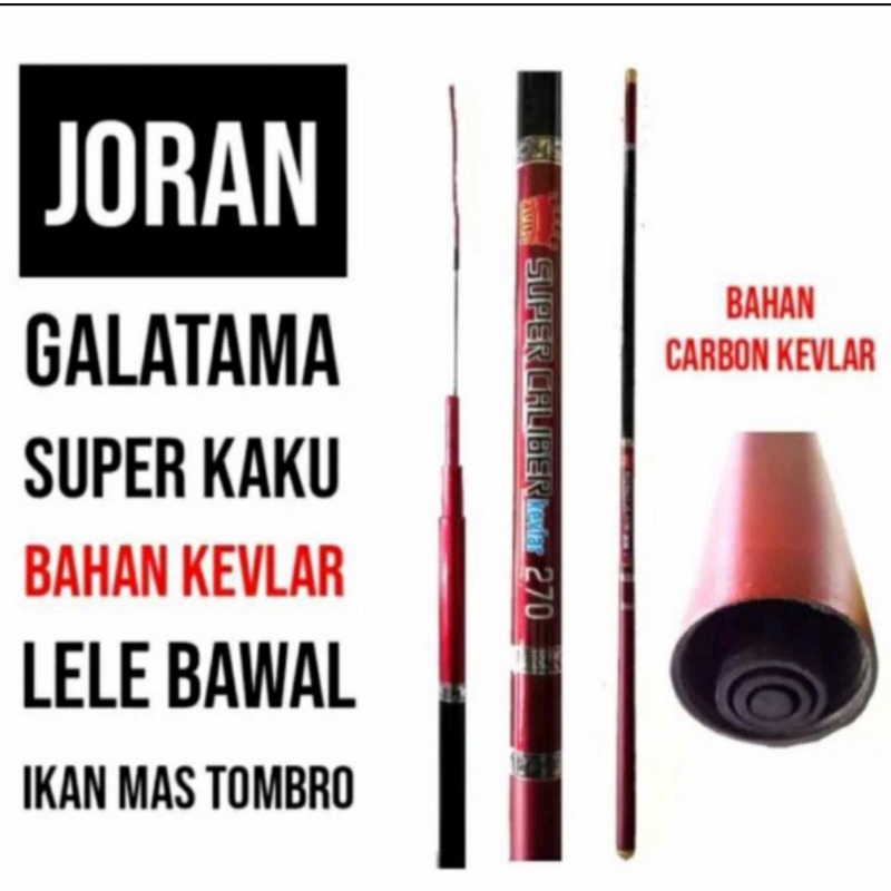 JORAN TEGEK GAMARU SUPER CALIBER KEVLAR 210/240/270/300/360/450 .... CARBON