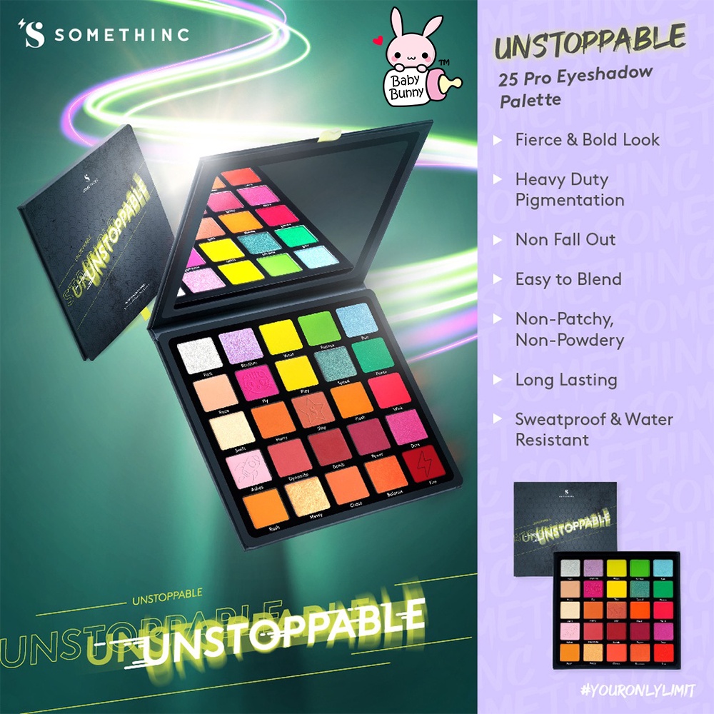 ❤ BELIA ❤ SOMETHINC 25 PRO Eyeshadow Palette Unstoppable | Unconditional | Unbreakable | BPOM