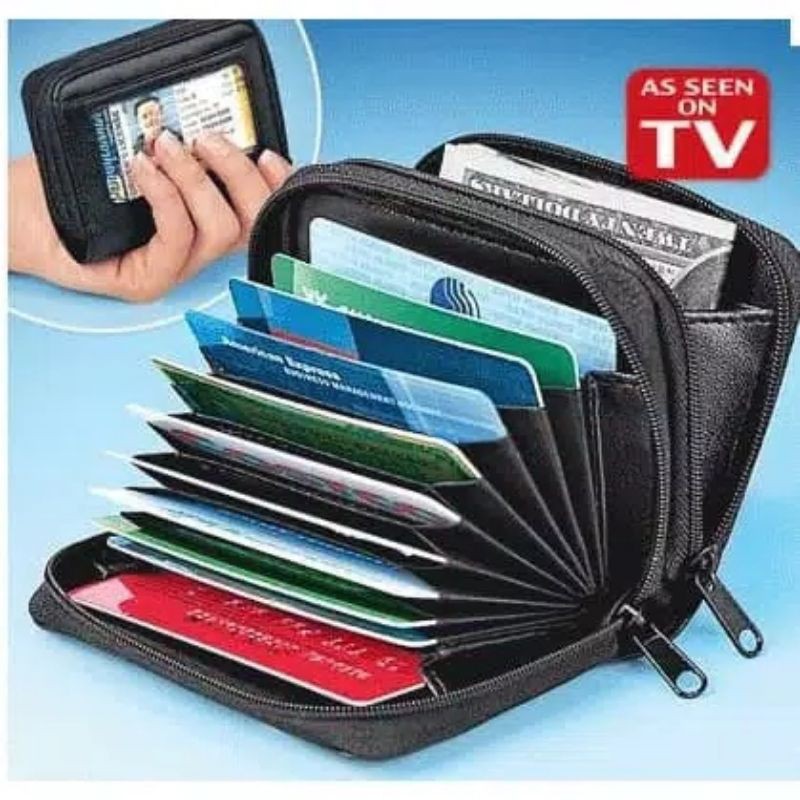 Dompet ATM Dompet Kartu Wallet Card Dompet Wanita Pria Tempat Penyimpanan Uang Slot Banyak