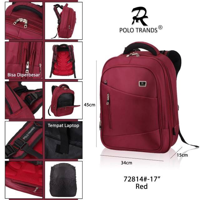 POLO TRANDS 72814#ORIGINAL QUALITY# Tas Punggung, Tas Ransel, Tas Laptop