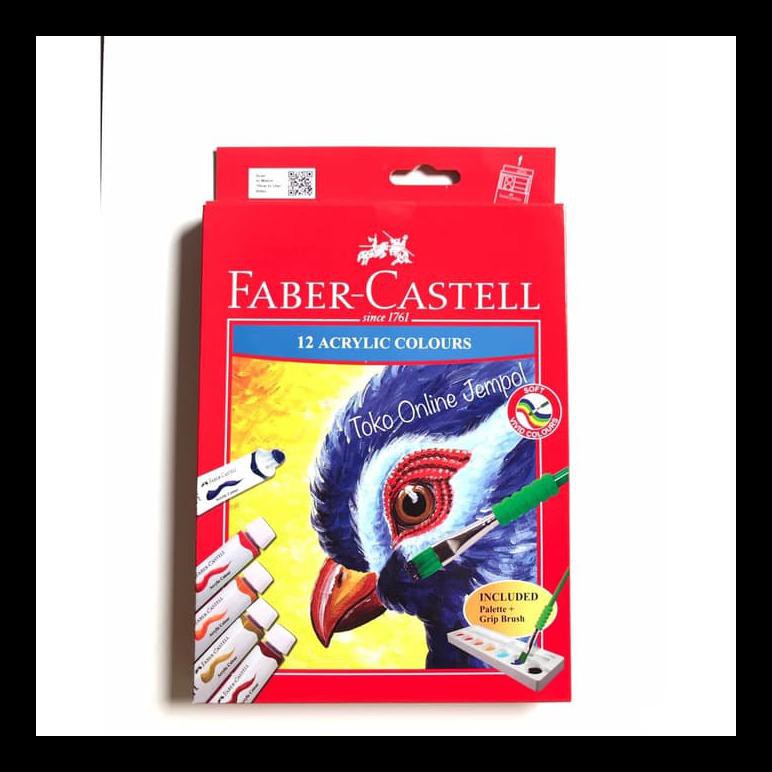 

DISKON ATK0234FC CAT ACRYLIC 12 WARNA 572312 FABER CASTELL AKRILIK AIR KANVAS PERALATAN MELUKIS