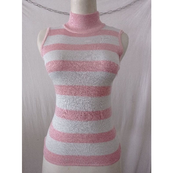 TANKTOP TURTLENECK RAJUT WANITA