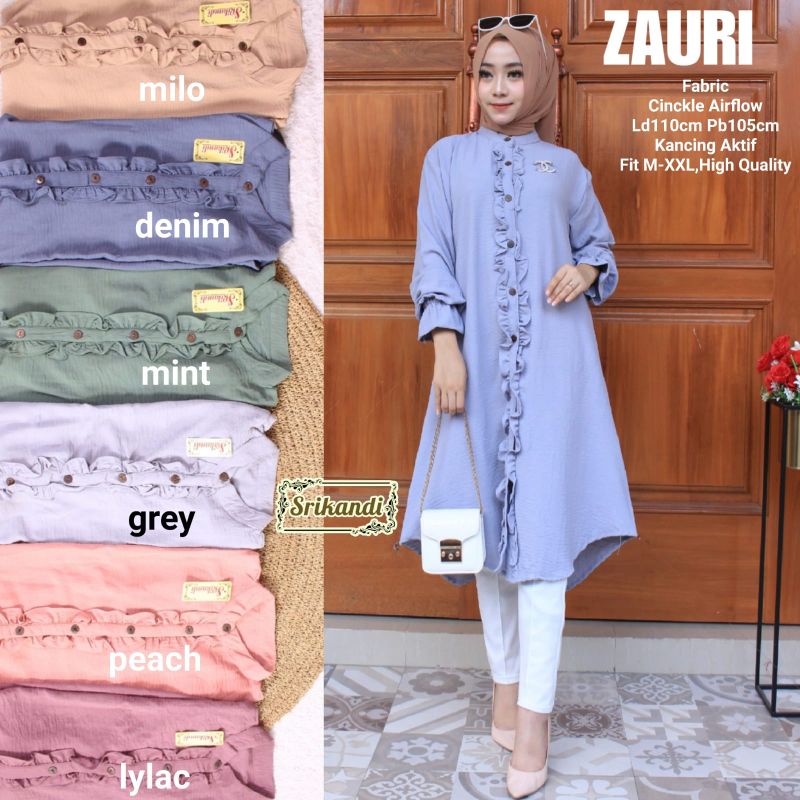 zauri tunik polos by srikandi
