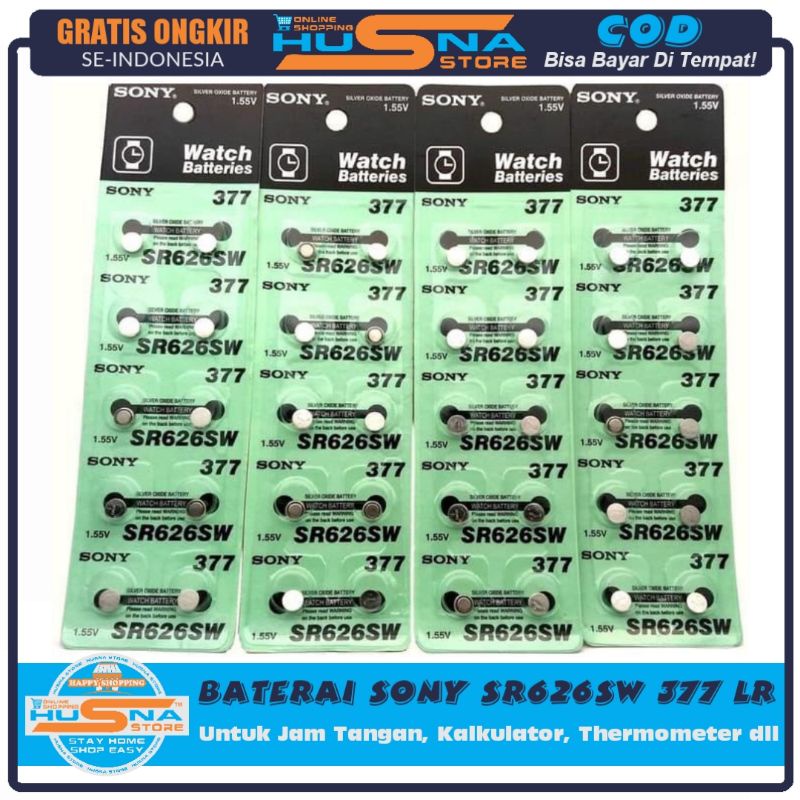BATERAI JAM TANGAN SONY ORI-SR626SW 377 1.55V BATRAI BATERAI BATRAY BATU BATERAI JAM