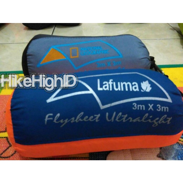 Flysheet Ultralight 3x3 meter Lafuma, Natgeo, Tenda, Bivak Fly sheet