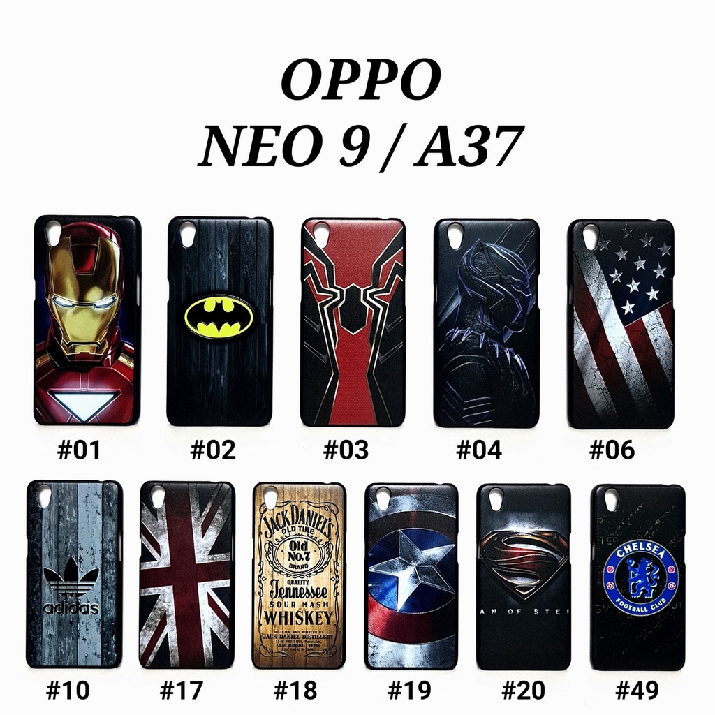 OPPO A1K NEO 5 A31T NEO 7 A33T NEO 9 A37 A39 A57 A71 A83 A8 A31 2020 A3S A5 A5S A7 A12 A11K A52 A92 A5 2020 A9 2020 - MAN HARD CASE Marvel Super Hero