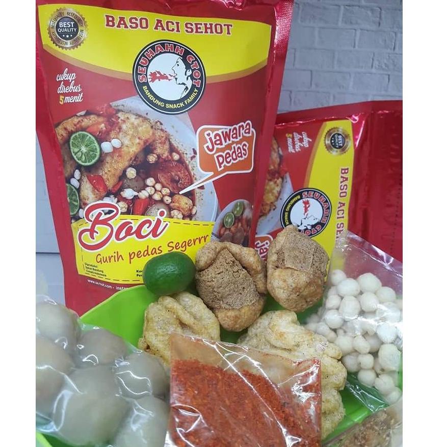 

xlf80 PAKET HEMAT Boci Baso Aci Sehot Jawara Pedas isi 8 pcs .,..,.,.,.