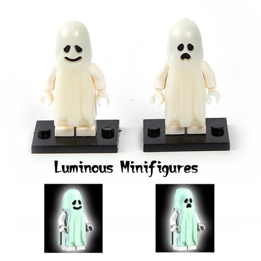 Mxbeauty Smiling &amp; Crying Ghost Model 1PC Mainan Anak Anak Single Horror Batu Bata Kecil Mainan Action Figure