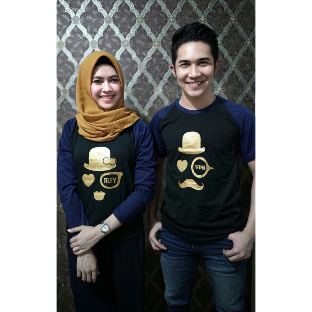 Kaos Couple Romantis Bisa Cetak Nama Kaos Couple Pasangan Terbaru