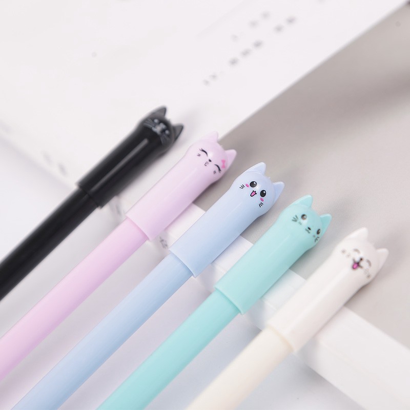 

Pen Karakter Pena Alat Tulis Anak Pulpen Gel Kepala Kucing Lucu Perlengkapan Stationary Kantor