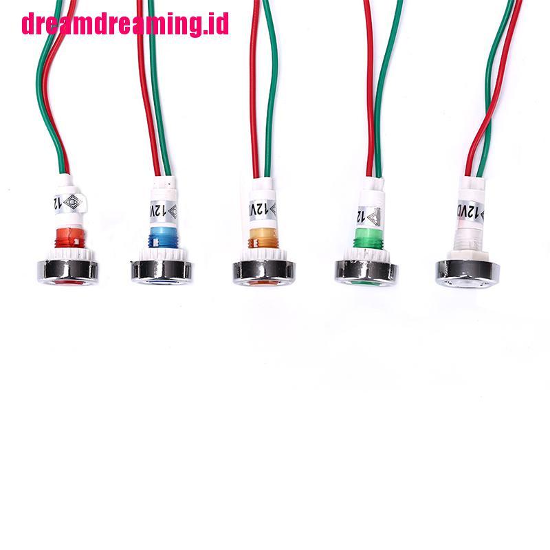 Lampu Indikator LED 10mm 12v Untuk Dashboard Mobil / Perahu