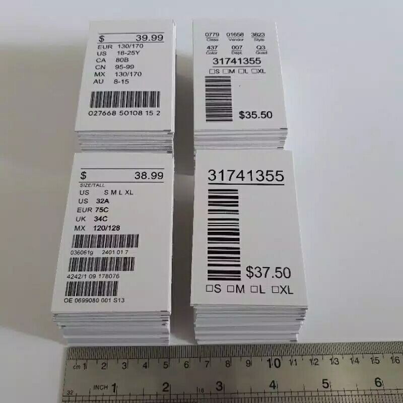 

[Min 60 Pcs] Hang Tag Hang Tag Barcode 5x8 Free Tali