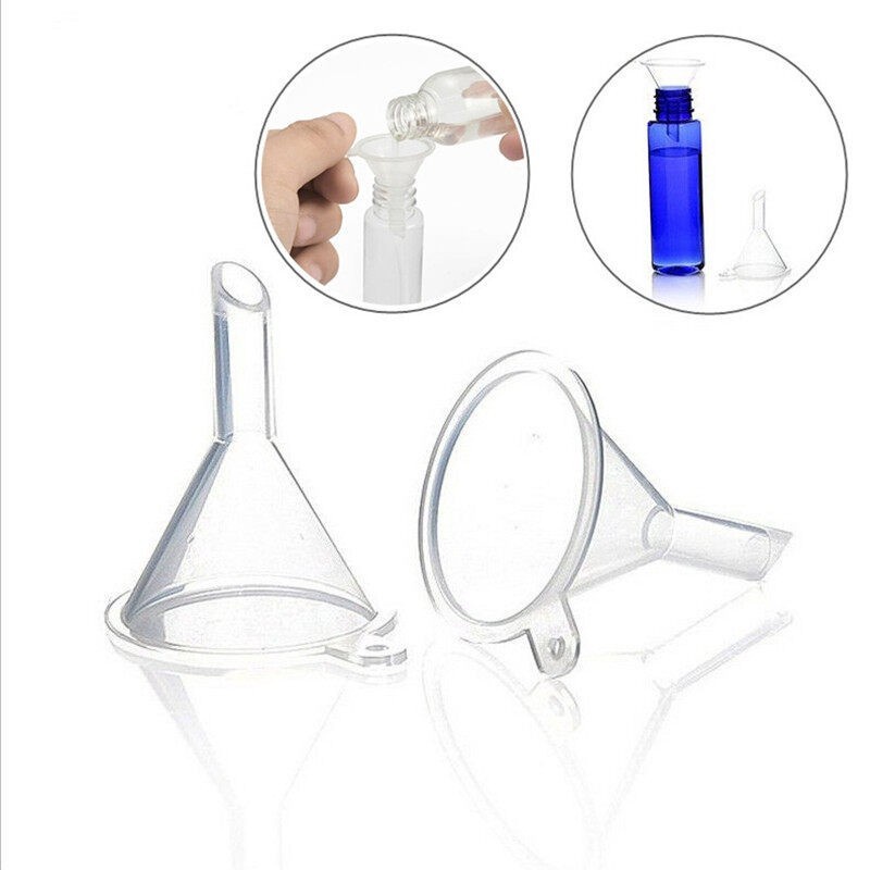 Funnel Corong Mini Plastik Transparant Corong Mini Bening Plastik Serba Guna White_Cell