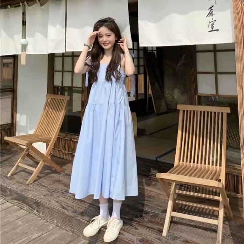 TBI Long Dress Korea Juno Loose Dress Model Import Street Style Oversized