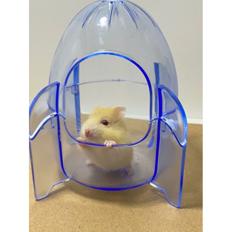 tempat tidur / tempat pasir hamster model roket