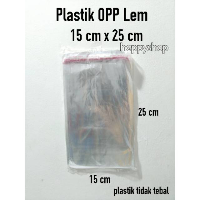 

Plastik OPP Lem 15 cm x 25 cm OPP Seal Plastik Undangan