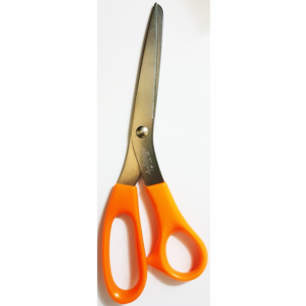 jual gunting kain bagus awet dan ringan,bahan dari stainless steel - orange 8 1/2&quot;