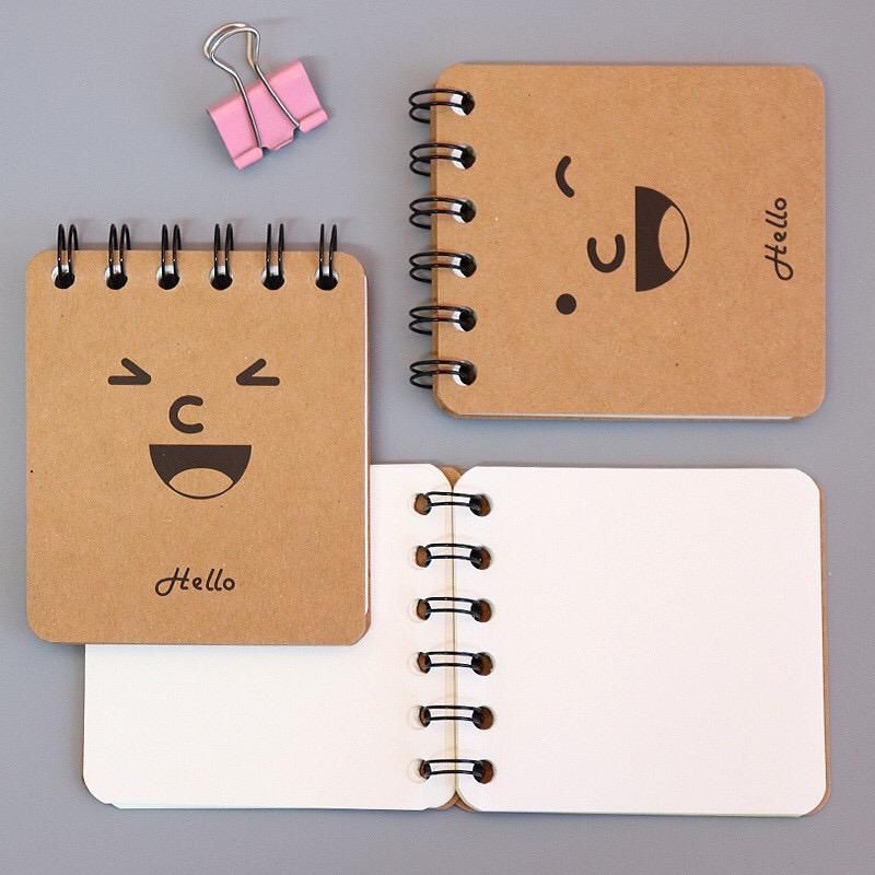 Note Book Buku Tulis Catatan Kecil Polos Topi-Kumis-Emo 70Lbr