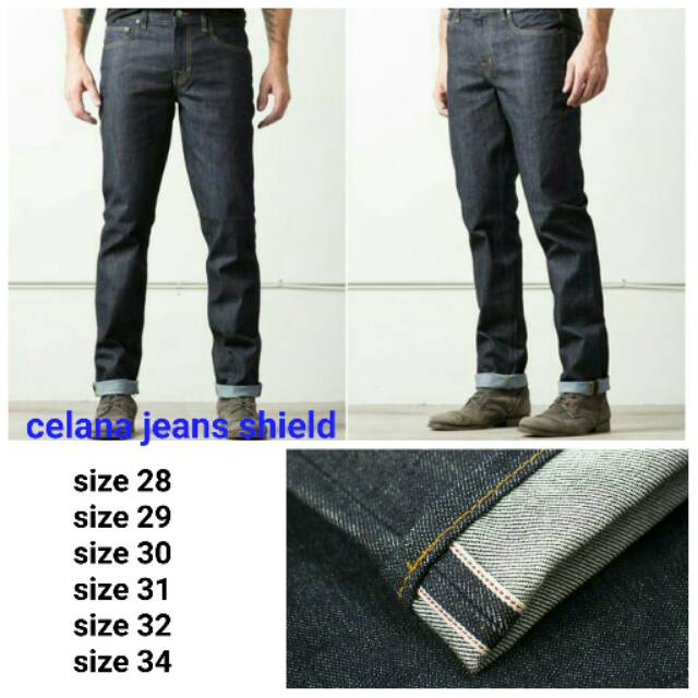 [SALE] CELANA JEANS SELVEDGE ACEENT SHELL STICH WHITE LINE 13.5oz