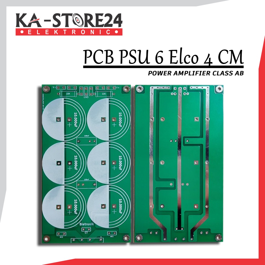 PCB PSU 6 Elco 4 CM CLASS AB Buffer Dauble Layer