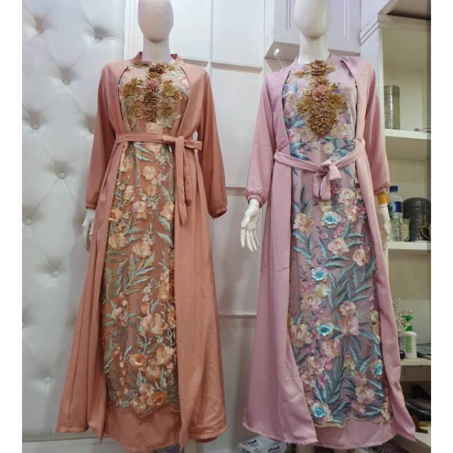 Dress Muslim OMG Jemia Numa Attin Collection - PROMO DISKON LEBARAN SALE