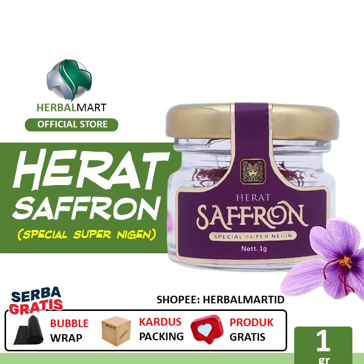 

BUNGA SAFFRON / 1 GRAM SAFFRON SAFRON GRADE 1 TERBAIK DUNIA -READY STOCK