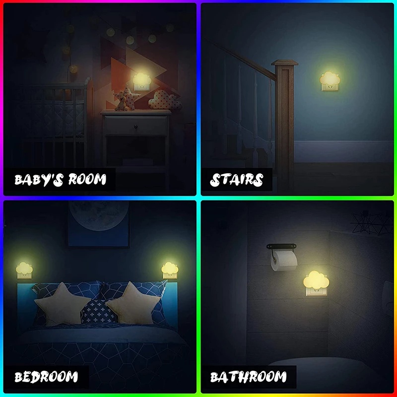 Lampu Led Bentuk Awan Lucu Untuk Kamar Tidur Anak / Dewasa