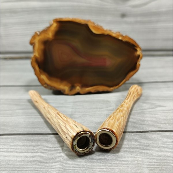 Pipa Cangklong Once Kayu Bambu Rebung Original Dengan Ring