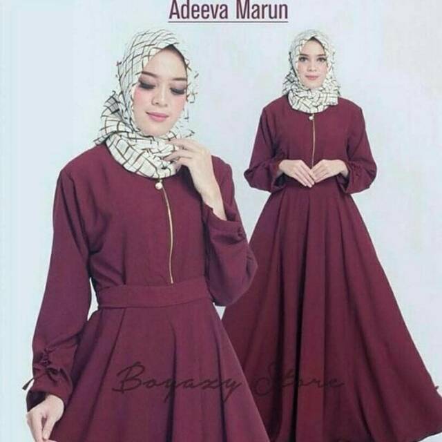 dress adeeva / maxi dress / long dress/ gamis  adeeva