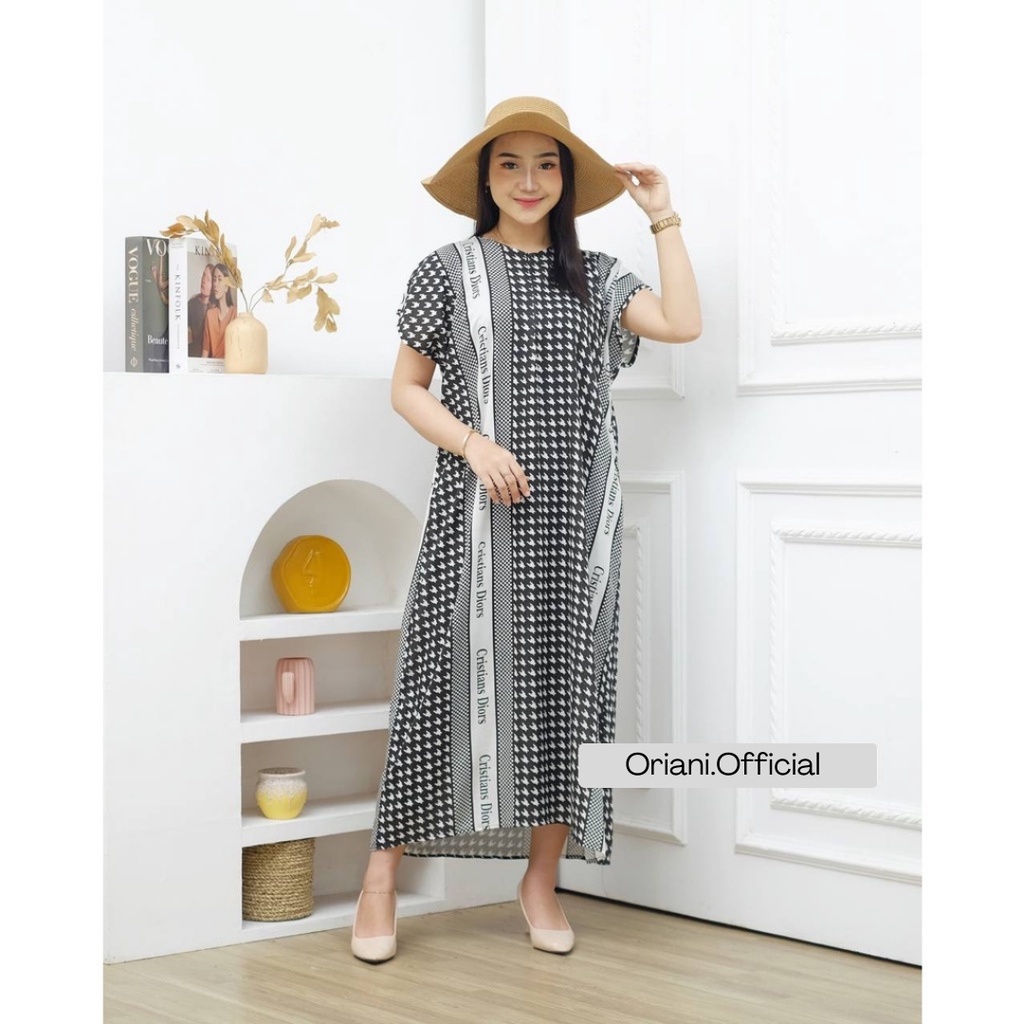 Daster Branded Busui Viral Long Blus Rayon LD 120cm | Lg