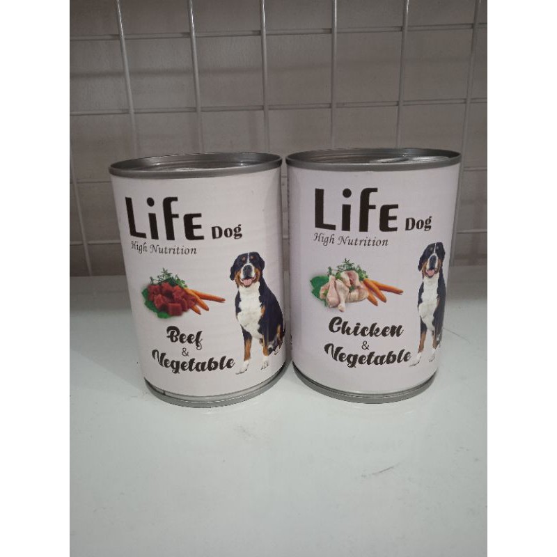 Life Dog Kaleng All Variant 375gr | Wet food Basah Anjing Promo