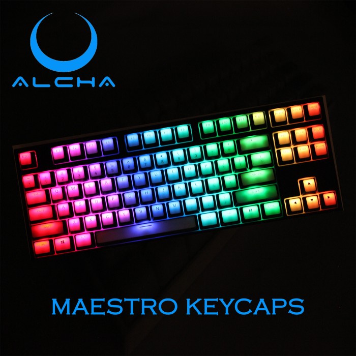 ALCHA KEYCAPS MAESTRO ABS MECHANICAL KEYBOARD BACKLIT OEM FULL SIZE