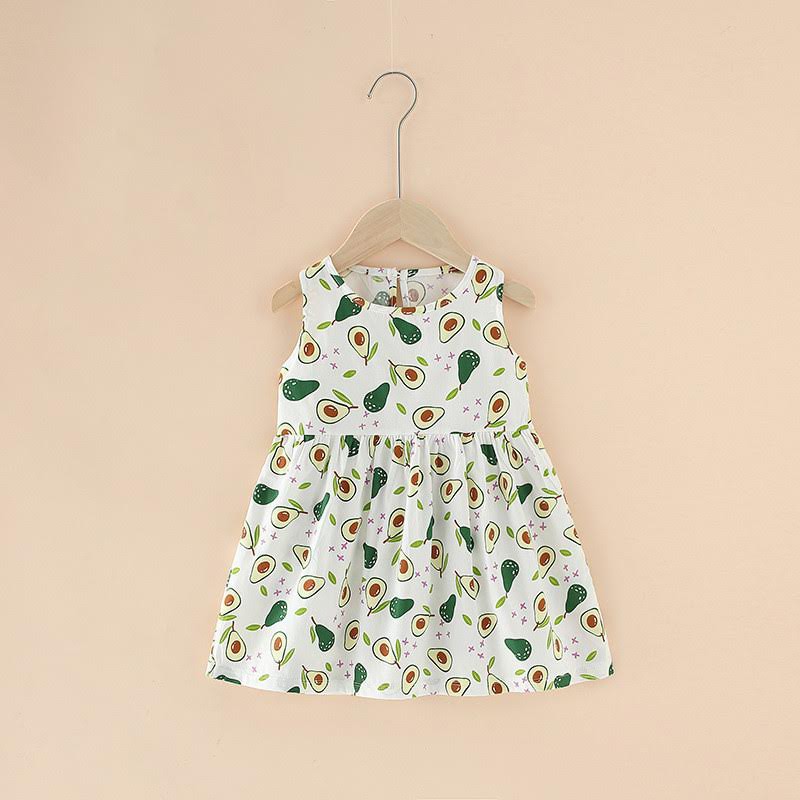 Dress Katun [ Avocado ] Anak Perempuan [ Usia 2 -5 Tahun ] HM789