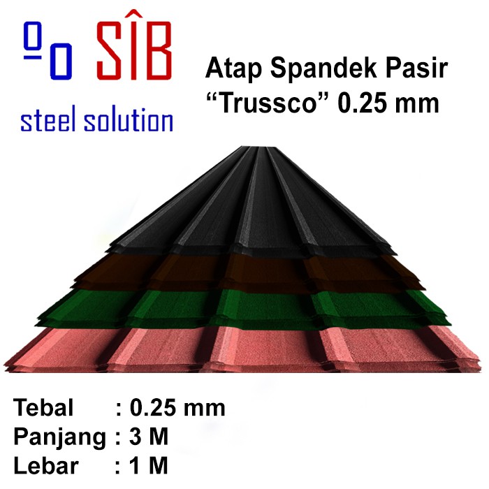 Atap Spandek Pasir Trusco 0 25 1000 X 0 25 X 3 Meter Shopee Indonesia