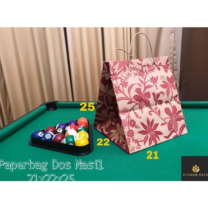 

(TERLARIS) READY STOCK PAPERBAG PAPER BAG TAS KERTAS DOS NASI MAKANAN SIZE M