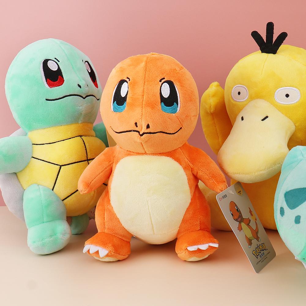 Timekey Mainan Boneka Stuffed Plush Pikachu Pokemon 15-25cm Dengan Topi Charizard Untuk Hadiah Natal / Ulang Tahun / Valentine L2N2