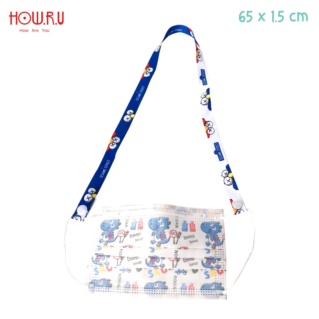 HOW.R.U | Kalung Masker / Strap Mask /Tali Gantungan Motif Karakter Lucu untuk Anak