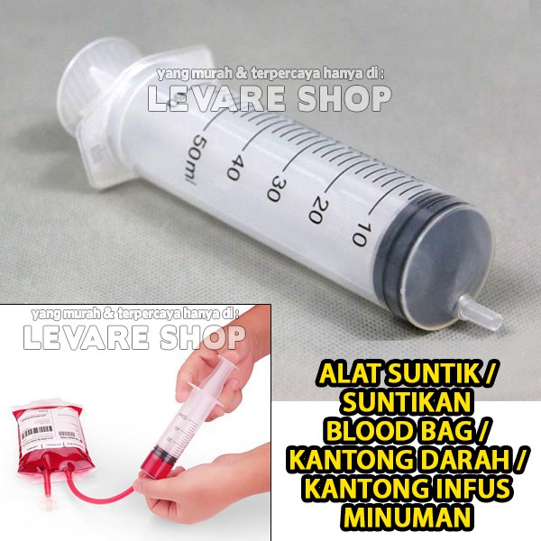  Alat  Suntik Suntikan  Blood Bag Kantong Darah Infus 