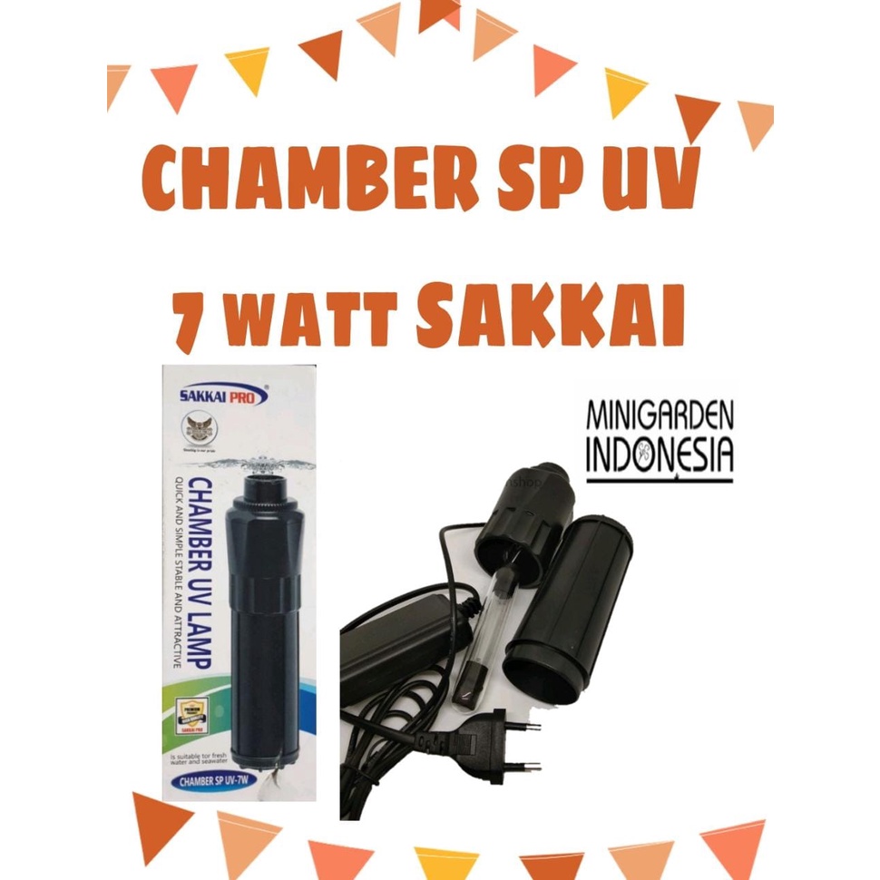 SAKKAI PRO CHAMBER SP UV 7W LAMPU UV AQUARIUM 7WATT LAMPU STERILISASI