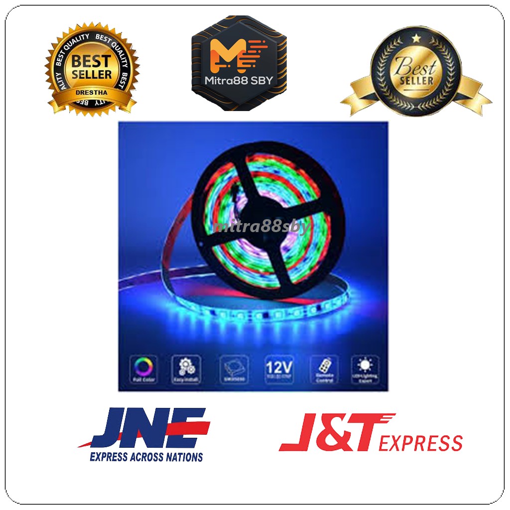 Mitra88sby lampu led strip 2835 IP33 indoor 1 rol 5 meter