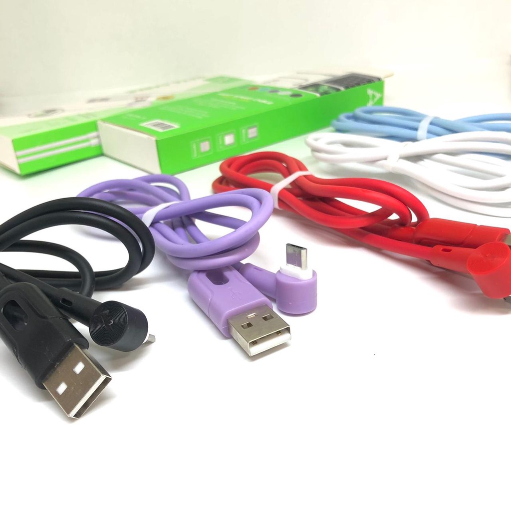 FAST CAHRGING 2.4A HIGH SPEED Kabel Game L Type C Kabel Gaming vibox a-005 Model L Kabel Charger Kabel Data Micro / Type C / Iphone