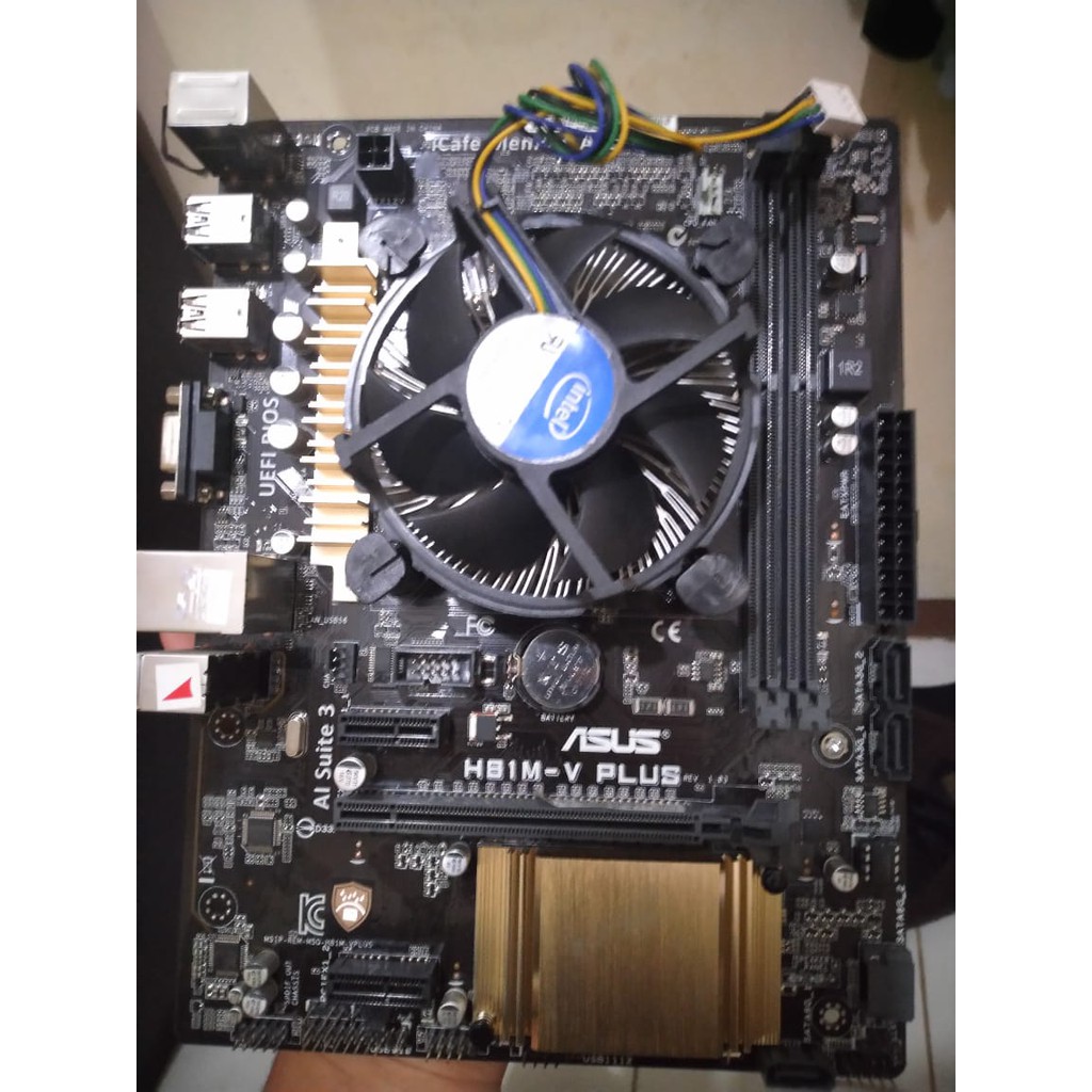 Motherboard Asus H81M-V Plus dengan i3-4150 paketan mobo