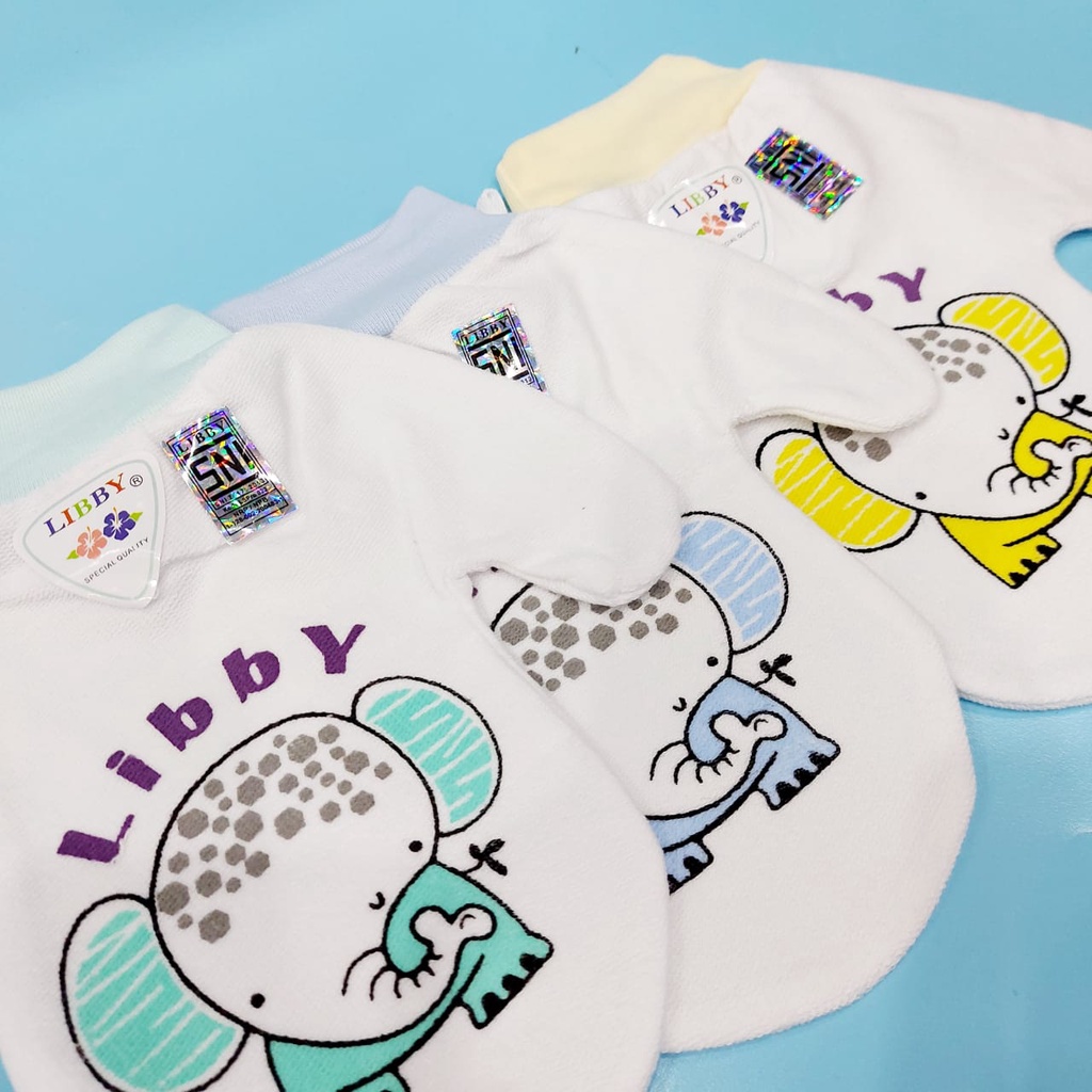 Libby Washlap Cotton Motif / Lap Badan Bayi 3Pcs