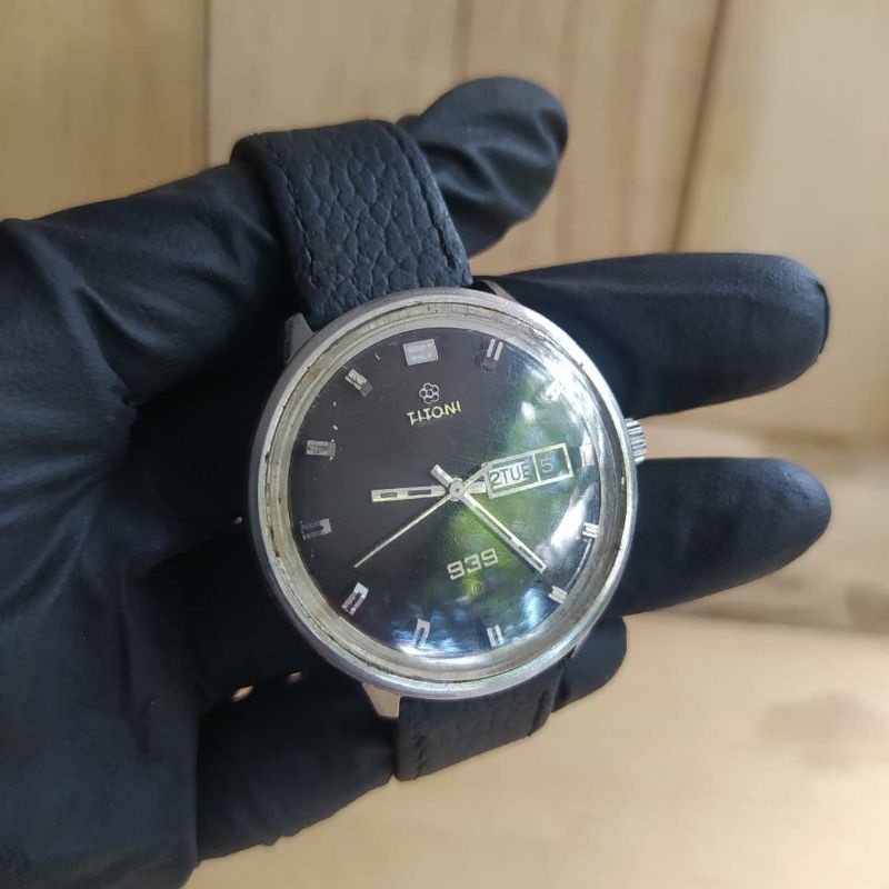 jam tangan vintage jadul Titoni 939 space star