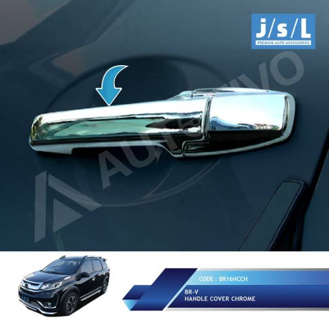 Aksesoris Tambahan Mobil PAKET Outer dan Handle Pegangan Chrome Honda BRV
2016 Up