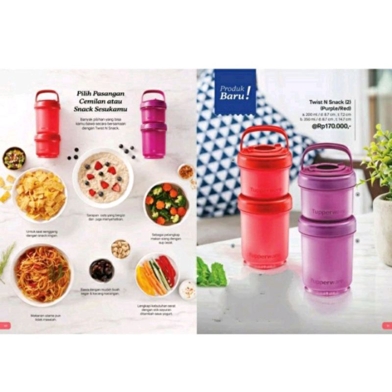 Twist N Snack Tupperware / tempat snack tupperware