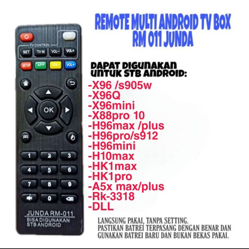 Remote All Brand TV Box Android Box X96-X88 pro 10-H96 mini-HQ Max-A5X Max dll