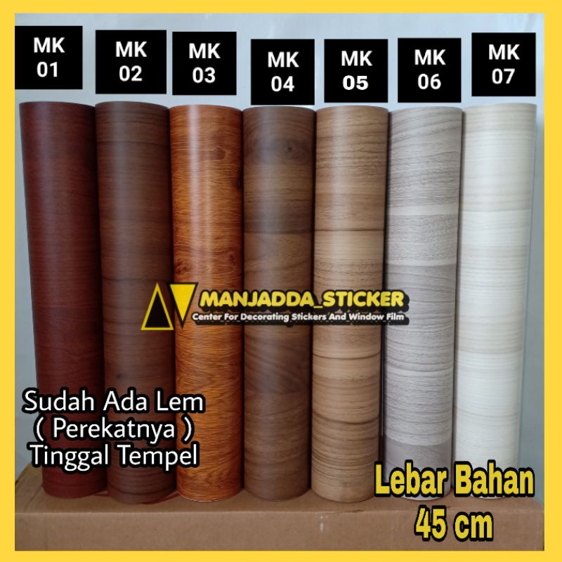 Stiker kayu premium untuk dekorasi bahan pvc