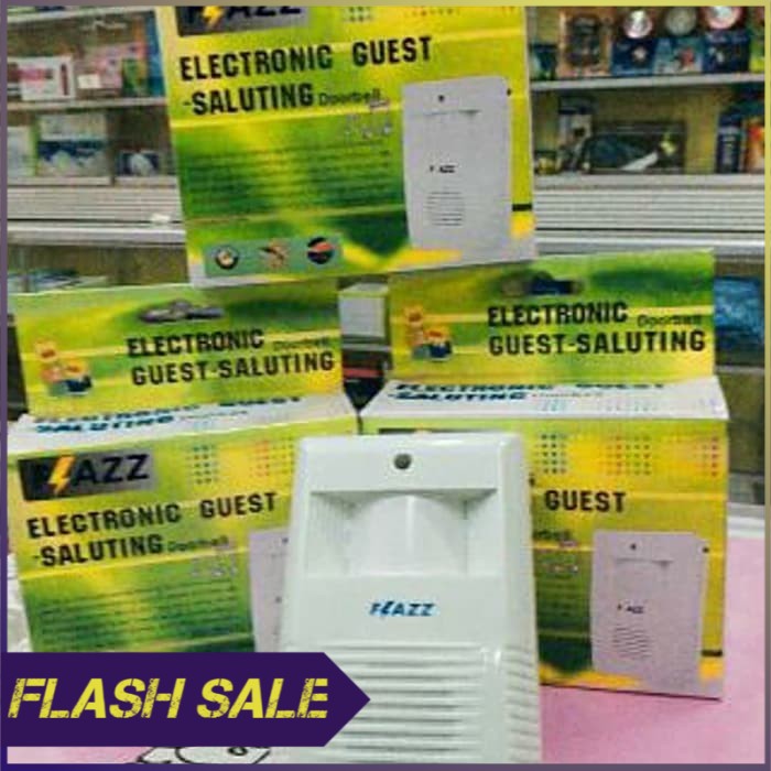 BEL RUMAH WIRELESS SENSOR GERAK TANPA KABEL   BEL PINTU RUMAH OTOMATIS   Putih